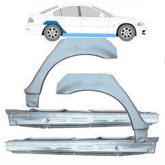 Prag complet + reparație aripă spate pentru BMW 3 E46 1998-2006 / Set 11245