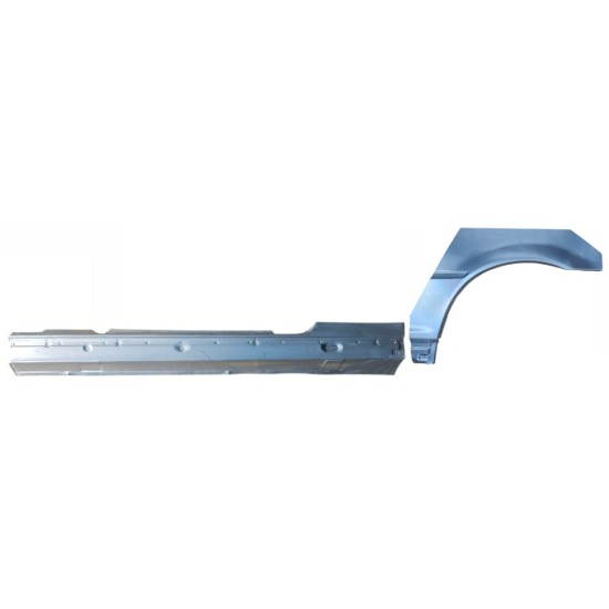 Prag complet + reparație aripă spate pentru BMW 3 E46 1998-2006 / Stânga / COUPE / Set 17060