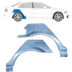 Reparație aripă spate pentru BMW 3 E46 1998-2006 / Stânga+Dreapta / Set 6204