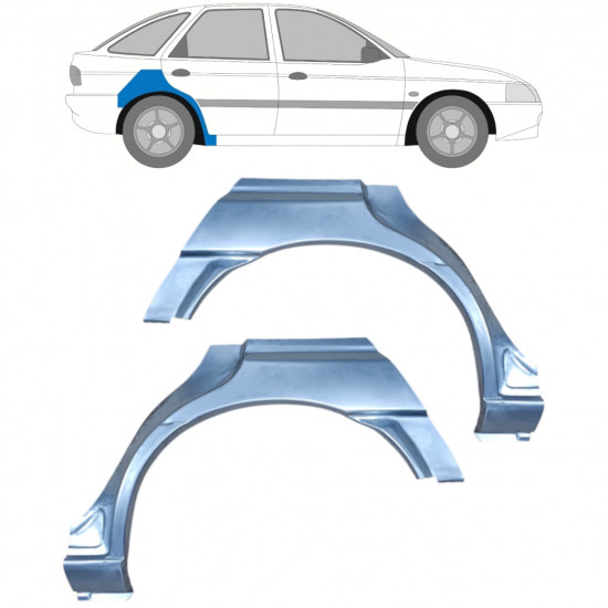 Reparație aripă spate pentru Ford Escort 1995-2000 / Stânga+Dreapta / Set 9776