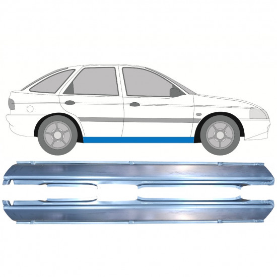 Prag complet pentru Ford Escort 1995-2000 / Stânga+Dreapta / Set 9775