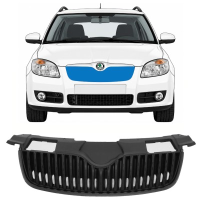 Grilă neagră pentru Skoda Fabia II 2007-2010 7524