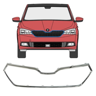 Ramă grilă față pentru Skoda Fabia 2018-2021 16215