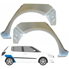 Reparație aripă spate pentru Skoda Fabia II 2007-2015 / Stânga+Dreapta / Set 9478