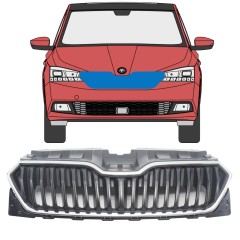 Grilă pentru Skoda Fabia 2018-2021 / Set 7545
