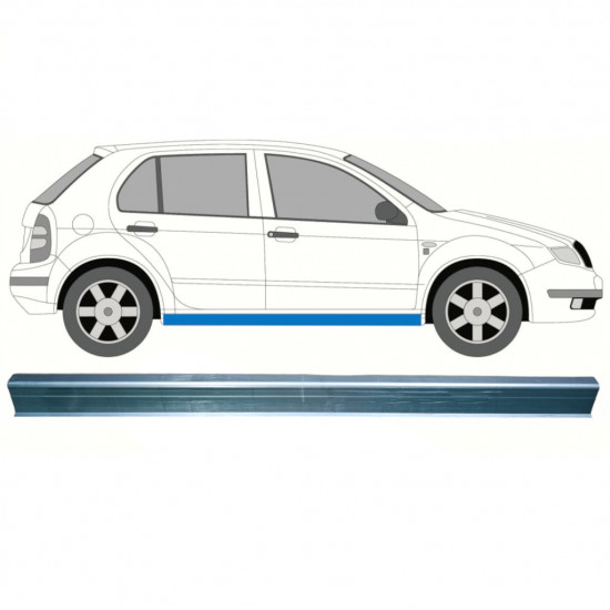 Reparație prag pentru Skoda Fabia 1999-2007 / Stânga = Dreapta (simetric) 8595