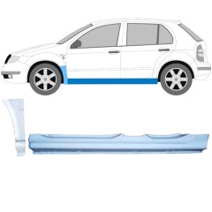 Prag complet + reparație aripă față pentru Skoda Fabia I 1999-2007 / Stânga / Set 11168