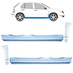 Prag complet + reparație aripă față pentru Skoda Fabia I 1999-2007 / Set 11169