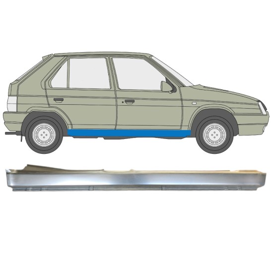 Prag complet pentru Skoda Favorit 1989-1995 / Dreapta 14879 Prag complet pentru Skoda Favorit 1989-1995 / Dreapta 14879