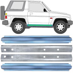 Reparație prag interior + exterior pentru Daihatsu Feroza Rocky Fourtrak 1984-1993 / Stânga+Dreapta / Set 17015