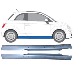 Reparație prag cu găuri pentru Fiat 500 2007-2018 / Stânga+Dreapta / Set 12681
