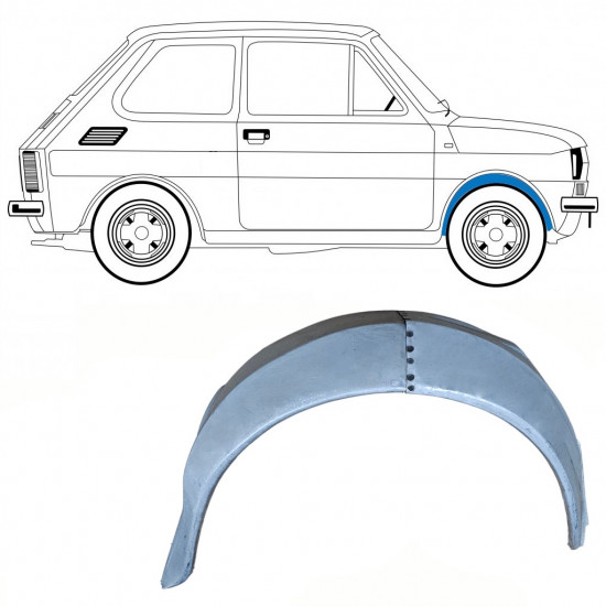 Reparație aripă față interior pentru Fiat 126p 1972-1978 / Dreapta 10215