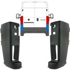 Colț bară spate pentru Citroen Jumper 2006-2018 / Stânga / Stânga+Dreapta / Set 14085