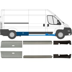 Reparație prag pentru Peugeot Boxer 2006-2025 / Stânga = Dreapta (simetric) / Set 14450
