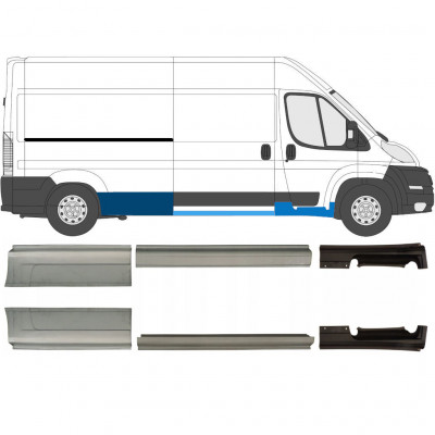 Reparație prag pentru Fiat Ducato 2006- / Stânga+Dreapta / Set 9701