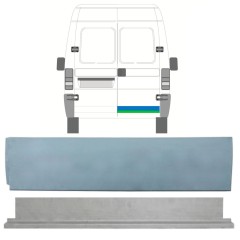 Reparație joasă interior + exterior ușă spate pentru Fiat Ducato 1994-2006 / Dreapta / Set 9749