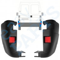 Colț bară spate pentru Fiat Ducato 2002-2006 / Stânga+Dreapta / Set 9816