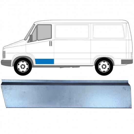 Reparație exterior ușă față pentru Fiat Ducato / C25 / J5 1981-1994 / Stânga 7743