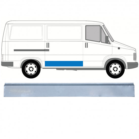 Reparație exterioară ușă glisantă pentru Fiat Ducato / C25 / J5 1981-1994 / Dreapta 7746