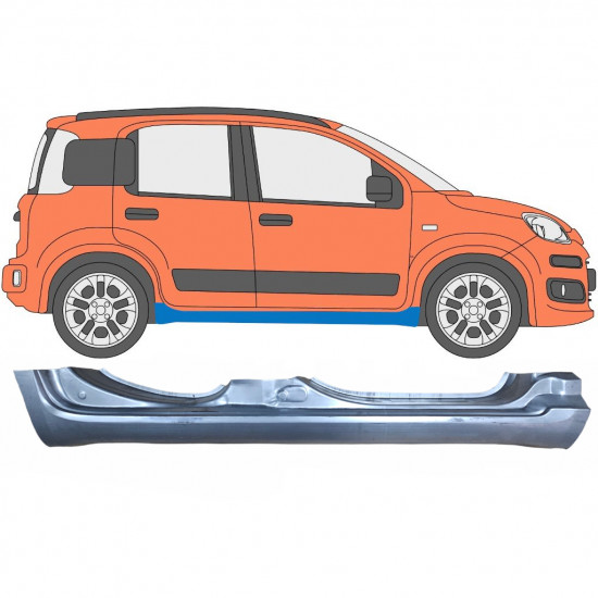 Prag complet pentru Fiat Panda 2012- / Dreapta 6498