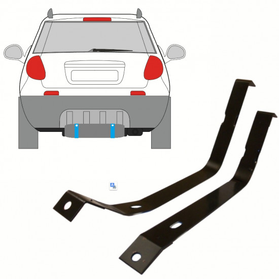 Cleme rezervor combustibil pentru Fiat Sedici 2006-2014 10171