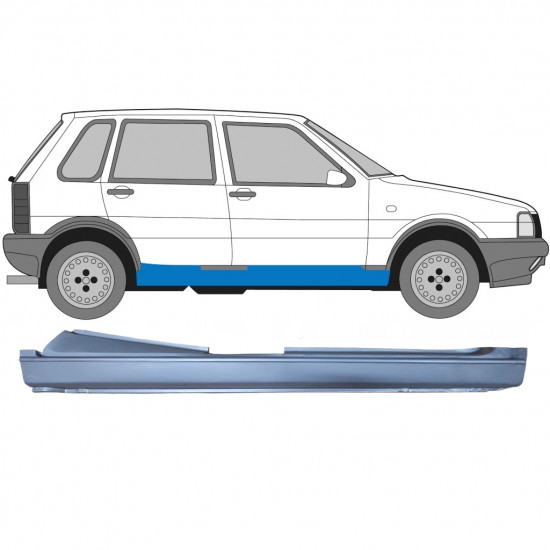 Reparație prag pentru Fiat Uno 1983-2002 / Dreapta 7186