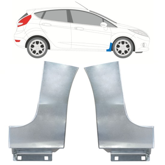 Panou de reparație aripă față pentru Ford Fiesta 2008-2017 / Stânga+Dreapta / Set 15779
