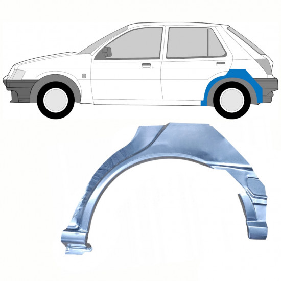 Reparație aripă spate pentru Ford Fiesta 1989-1995 / Stânga 8748