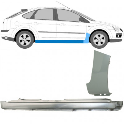 Prag complet + reparație aripă față pentru Ford Focus 2004-2011 / Dreapta / Set 8735