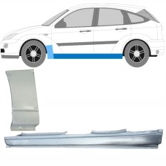 Prag complet + reparație aripă față pentru Ford Focus 1998-2004 / Stânga / Set 8734