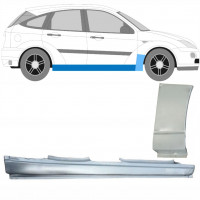 Prag complet + reparație aripă față pentru Ford Focus 1998-2007 / Dreapta / Set 8733