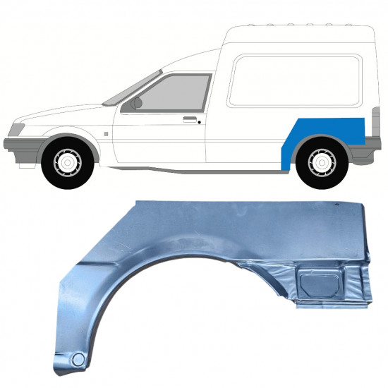 Reparație aripă spate pentru Ford Courier 1989-1995 / Stânga 7829