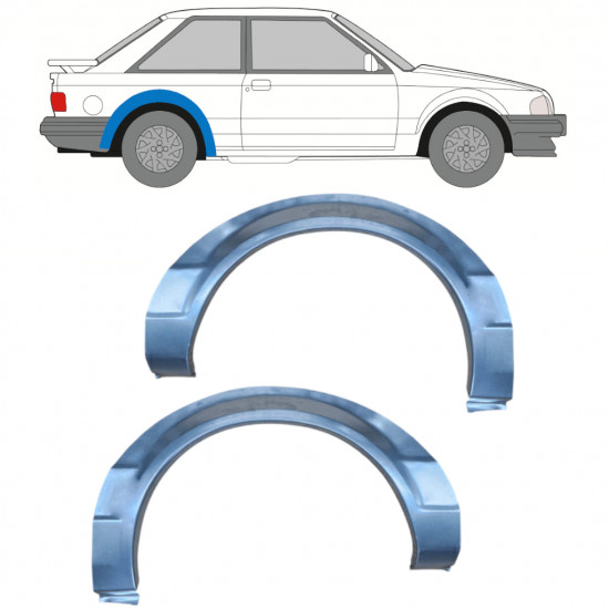 Reparație aripă spate pentru Ford Escort 1980-1986 / Stânga+Dreapta / Set 10527