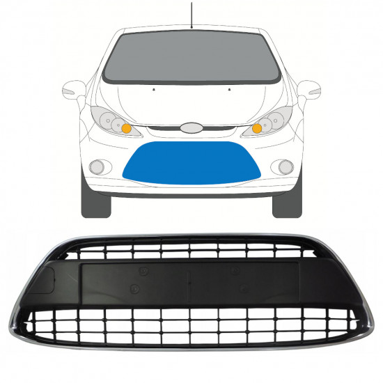 FORD FIESTA 2008-2013 FRONTAL BUMPER GRILA