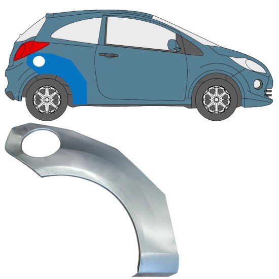 Reparație aripă spate pentru Ford Ka 2008-2016 / Dreapta 15063