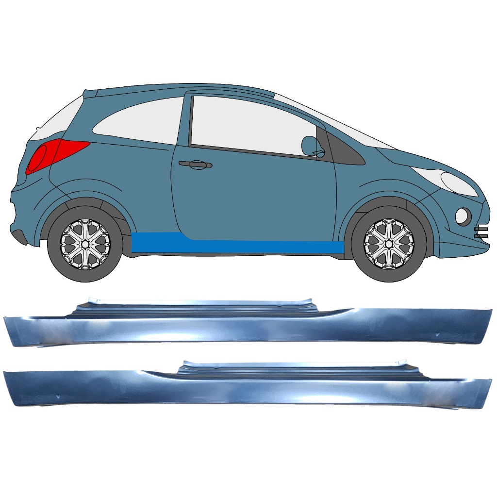 Reparație prag pentru Ford KA 2008-2016 / Set 12044