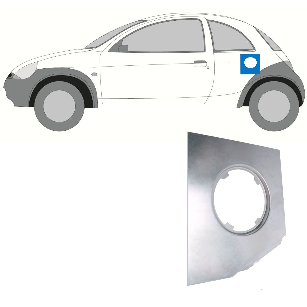 Panou De Reparație Pentru Deschiderea Rezervorului Pentru Ford Ka 1996-2008 7252