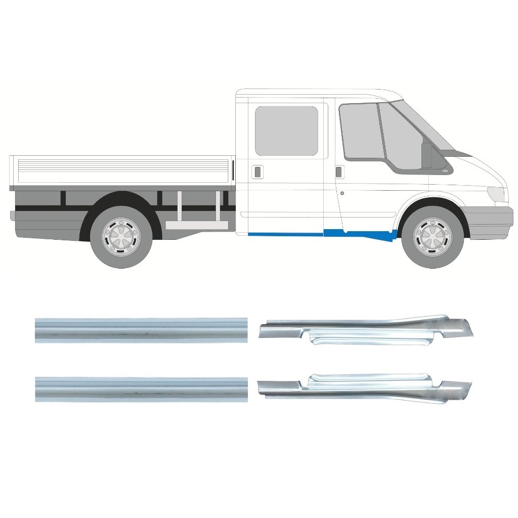 Reparație prag pentru Ford Transit 2000-2013 / Stânga+Dreapta