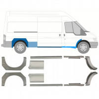 Reparație prag + aripă spate pentru Ford Transit 2000-2013 / LWB / Stânga+Dreapta / Set 10640