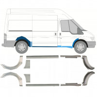 Reparație prag + aripă spate pentru Ford Transit 2000-2013 / MWB / Stânga+Dreapta / Set 10637