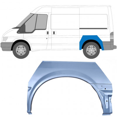 FORD TRANSIT 2000-AMPATAMENT SCURT SEGMENT REPARAȚIE ARIPĂ SPATE / STÂNGA