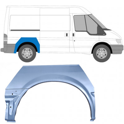 FORD TRANSIT 2000-AMPATAMENT SCURT SEGMENT REPARAȚIE ARIPĂ SPATE / DREAPTA