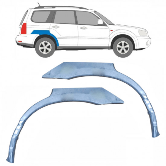 Reparație aripă spate pentru Subaru Forester Sg 2002-2008 / Stânga+Dreapta / Set 9209