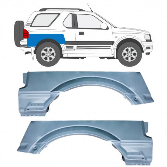 Reparație aripă spate partea superioară pentru Opel Frontera B 1999-2002 / Stânga / Dreapta / Stânga+Dreapta / Set 12836