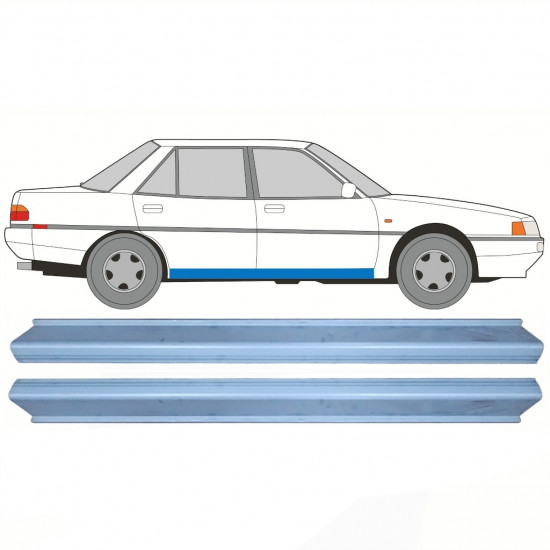 Reparație prag pentru Mitsubishi Galant 1987-1993 / Stânga = Dreapta (simetric) / Set 10597