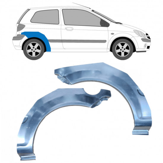 Reparație aripă spate pentru Hyundai Getz 2002-2010 / Stânga+Dreapta / Set 10641