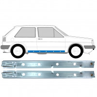 Reparație prag interior pentru VW Golf 2 1982-1992 / Stânga+Dreapta / Set 11027