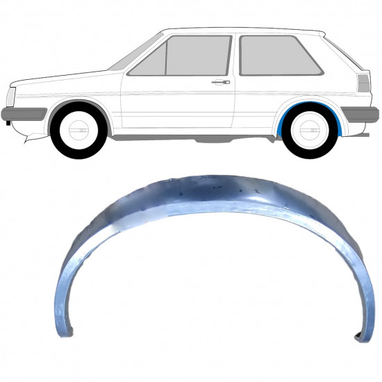 VW GOLF 2 1982- SPATE INTERIOR ROTILE ARC PANOU DE REPARATII / STÂNGA