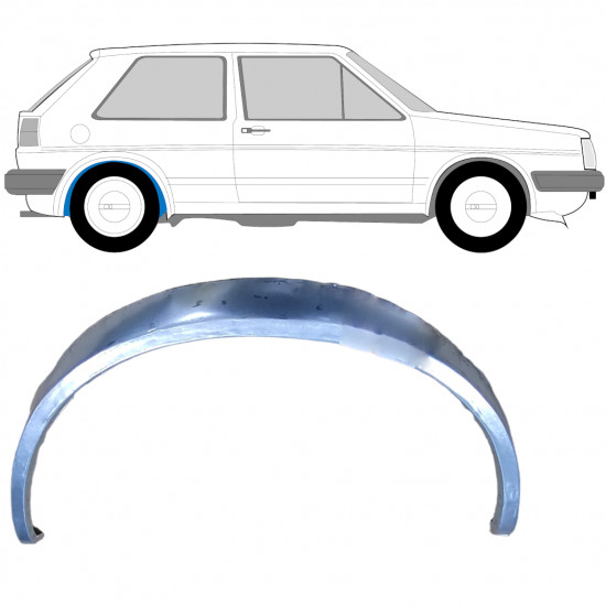 VW GOLF 2 1982- SPATE INTERIOR ROTILE ARC PANOU DE REPARATII / DREAPTA