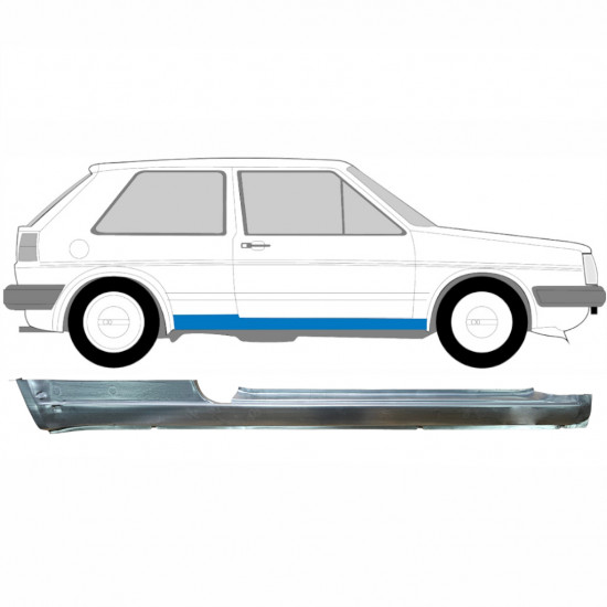 Reparație prag pentru VW Golf 2 1982- / Dreapta 7097